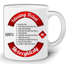 IDEALNY DZIEŃ MOTOCYKLISTY KUBEK W PUDEŁKU GW89