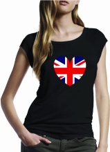 KOSZULKA DAMSKA SERCE GREAT BRITAIN